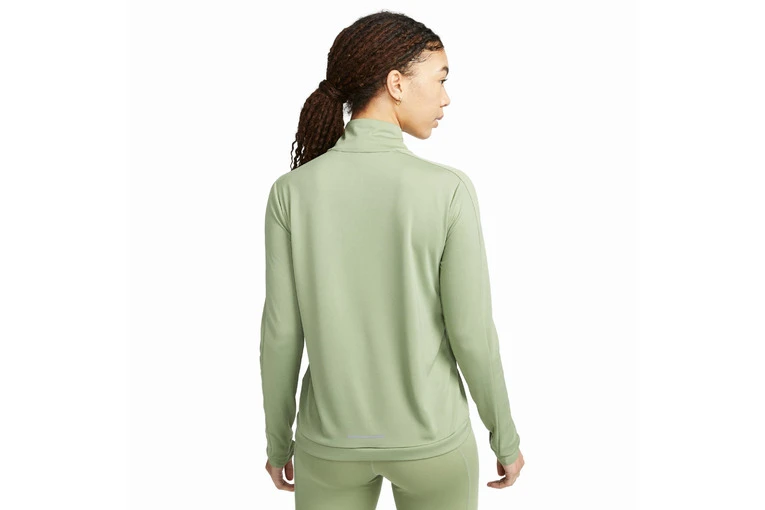 Nike Dri-FIT Swoosh Sweatshirt Oil Green Dames 4 Nike Dri-FIT Swoosh Sweatshirt Oil Green Dames - Afbeelding 2