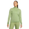 Nike Dri-FIT Pacer 1/4zip Sweatshirt Groen Dames -Hardloopapparatuur Winkel 37113378 0